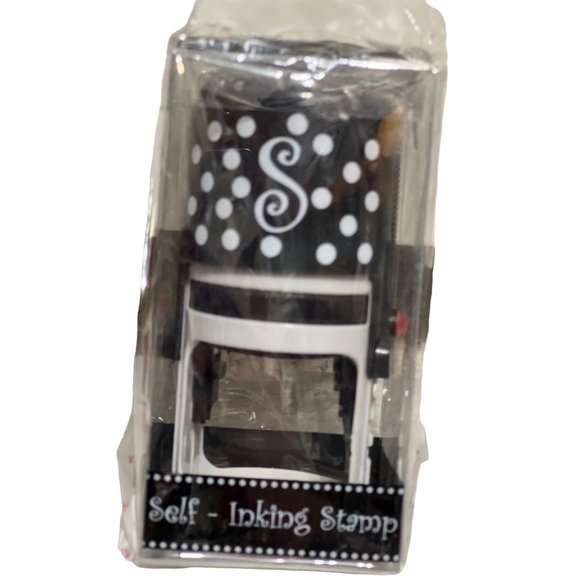 Mainstreet Collection self inking stamp monogram initial refill ink B F L M S T - Picture 7 of 15